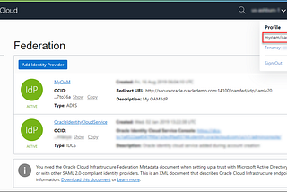 Integrating Oracle Cloud Infrastructure with Oracle Access Manager 12c