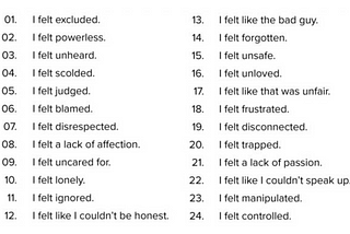 24 Common Relational Triggers