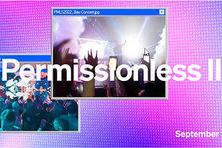 Permissionless II event banner