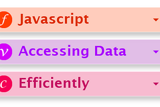 Javascript: Accessing Data Efficiently