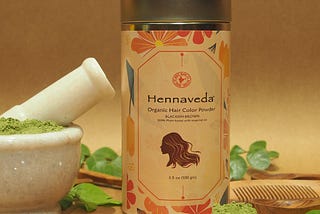 Hennaveda Herbal Hair Dye Powder — Nature’s Elegance Unveiled