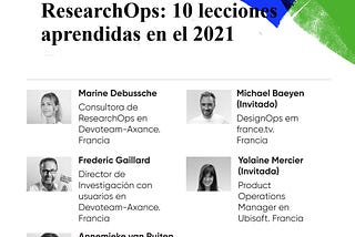 ResearchOps: 10 lecciones aprendidas en el 2021