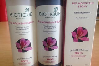 Bio Mountain Ebony Vitalising Serum for FALLING HAIR from Biotique — Review