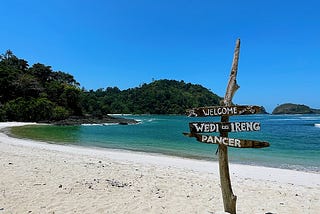 Pantai Wedi Ireng in East java, hidden gem beach