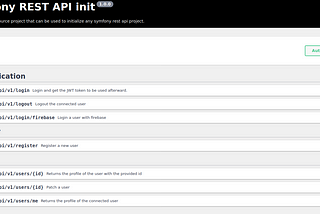 SYMFONY 5 REST API INIT