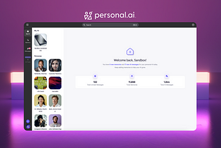Personal AI’s New User Interface (UI)