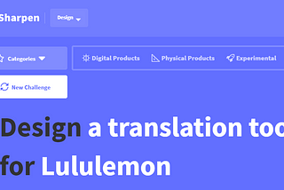 Sharpen 100-Day Design Challenge — Day 1