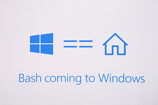So windows will have bash shell