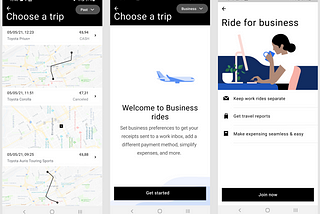 Wireframing Uber