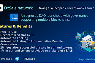With DxLaunch Launching experience for projects will be more smoother and Safety of the funds of…