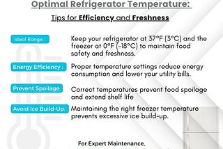 Tips for the Ideal Refrigerator Temperature