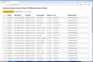 Automate Amazon Vendor Central Direct Fulfillment Orders For Free