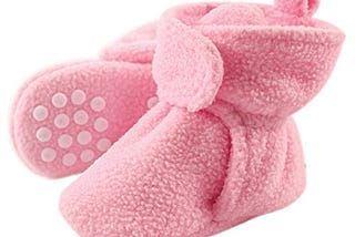 Baby Girls Booties | Luvable Friends Unisex Baby Cozy Fleece Booties.