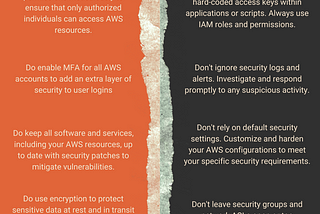 Comparing Cloud Security Best Practices AWS Do’s and Don’ts