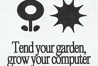 ‘Tend your garden, grow your computer’ with plant and sun. credits to ~natnex-ronret