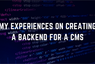 My Experiences on Creating a Backend for a Conference Management System