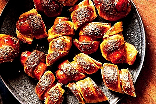 Pretzel Bratwurst Bites