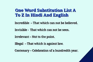 One word for substitution A to Z in English