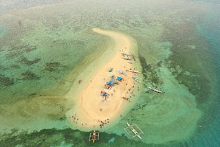 Sperm Shape Sandbar Island in Jimenez, Misamis Occidental