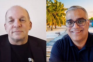 Stefan Engel and Dilip Bhatia of Lenovo on a Microsoft Teams call.