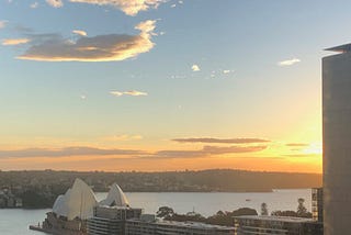 My quarantine view over Sydney Harbor.. I know I’m lucky.