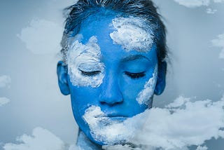 woman with face paint