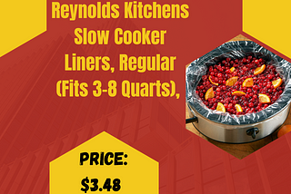 Slow Cooker Liners Reynolds Kitchens Regular Review