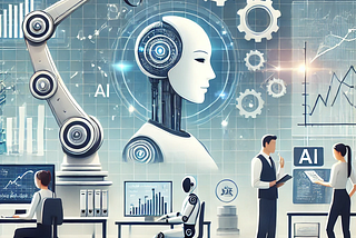 DALL-E : imagen que ilustra el avance y la integración de la inteligencia artificial en las empresas.