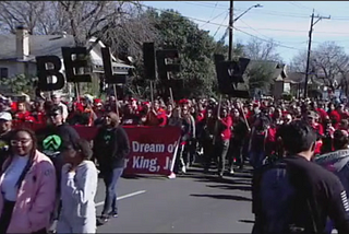 Folks seen during the 2020 Martin Luther King, Jr. Holiday March and Rally in San Antonio, Texas