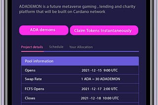 Cardano Based Rocketpad Releases The First Glance of its IDO Launchpad As the Seed Sale Is About To…