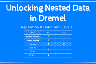 Unlocking Nested Data in Dremel: Repetition & Definition Levels