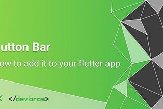 Button Bar (Flutter Tutorials)