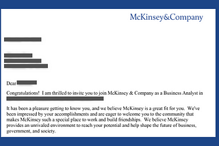 How I landed a McKinsey job offer