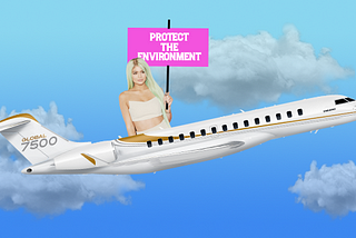 Celebs flying irresponsibly: The flightpath to a climate nightmare.