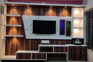 LIVING ROOM TV CABINET DESIGN IN CHENNAI