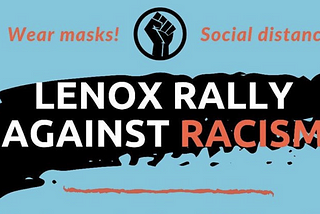 Lenox Rally Against Racism, 26 July 2020