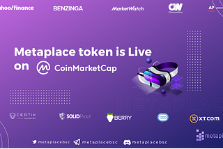 Metaplace.finance is now listed on Coinmarketcap