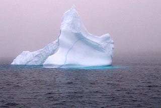 A lonely iceberg