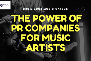 PR Companies for Music Artists