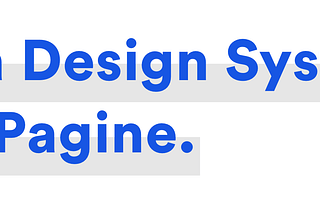 Crea Design System, non Pagine.