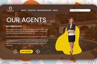 Real Estate Agents Landing Page — Free PSD