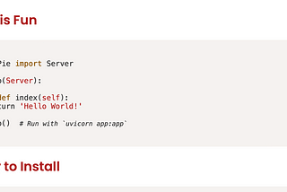 A New Small Python Web Framework Is Here!