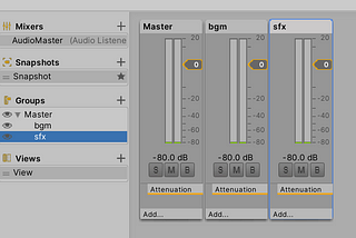 Manage Audio with Audio Mixer in Unity