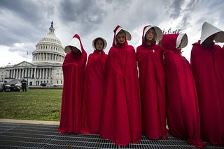 Recently I’ve been re-watching “The Handmaid’s Tale”.