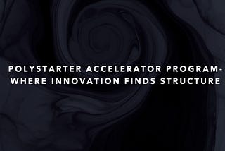 The Polystarter Accelerator Program: Where Innovation Meets Structure