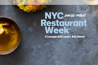 It’s restaurant week in New York City!