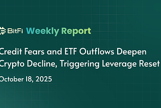 BitFi Weekly Report: Credit Fears and ETF Outflows Deepen Crypto Decline, Triggering Leverage Reset