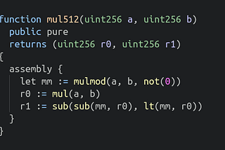 Mathemagic: Full Multiply in Solidity