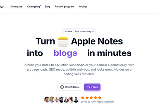 How to host your website/blog in Apple Notes?