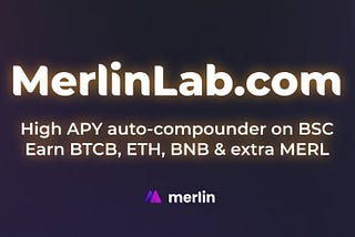 Merlinlab Yield Aggregator Farm- A platform a yield farmer yearns for